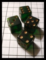 Dice : Dice - 6D - Set of 4 Green Bakelite Very Small Ebay 2009